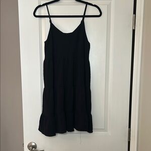 Black Spaghetti Strap Sundress for a Night Out